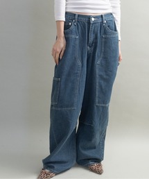 lodie（ロディ）の「ペインター ワイドデニムパンツ（デニムパンツ）」