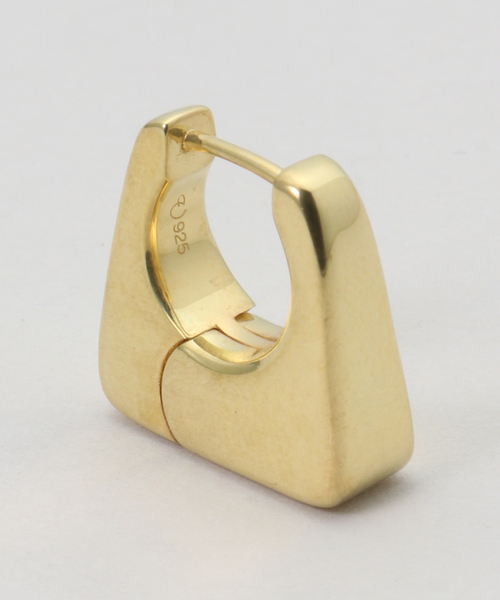 JOURNAL STANDARD（ジャーナルスタンダード）の「【VALENTINE /ヴァレンタイン】 Square Hoop Earrings（ピアス（両耳用）・レディース・ゴールド・FREE）」の2枚目の写真