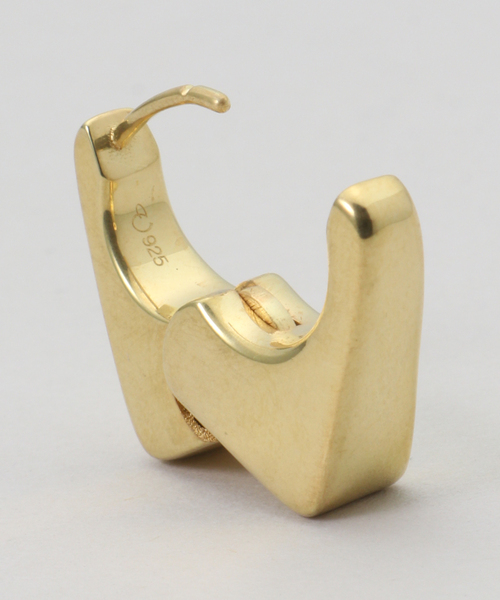 JOURNAL STANDARD（ジャーナルスタンダード）の「【VALENTINE /ヴァレンタイン】 Square Hoop Earrings（ピアス（両耳用）・レディース・ゴールド・FREE）」の3枚目の写真