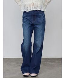 EMODA | ミニマルジャストウエストフレアデニム(デニムパンツ)