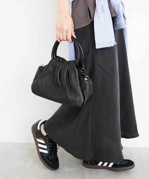 le.coeur blanc（ルクールブラン）の「MILLELA FIRENZEギャザーショルダーバッグ（ショルダーバッグ・レディース・ブラック・FREE）」の15枚目の写真