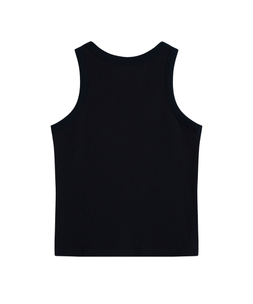 Rest&Recreation(レストアンドレクリエーション)の「WAFFLE SLEEVELESS - NAVY(Tシャツ/カットソー・レディース・その他・ONE)」の2枚目の写真