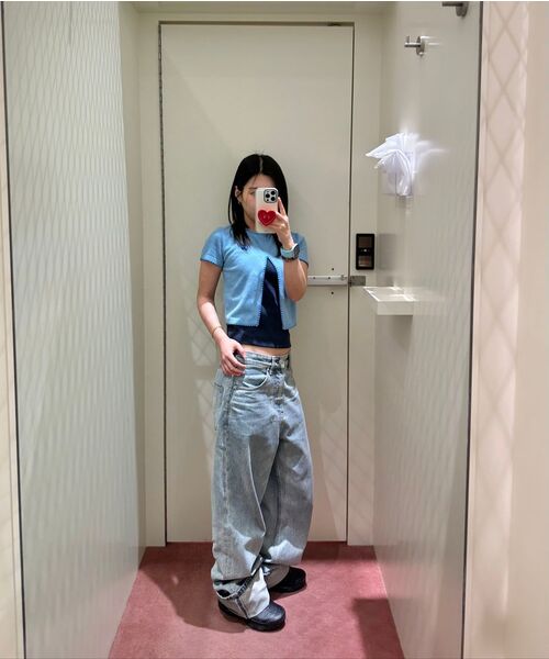 Rest&Recreation(レストアンドレクリエーション)の「WAFFLE SLEEVELESS - NAVY(Tシャツ/カットソー・レディース・その他・ONE)」の6枚目の写真