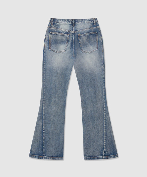 ANOLORCODE WOMAN（アナルロコード ウーマン）の「ツイストブーツカットデニムパンツ（ブルー）（デニムパンツ・レディース・その他・SMALL/MEDIUM/LARGE）」の3枚目の写真