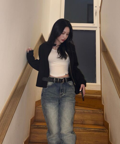 ANOLORCODE WOMAN（アナルロコード ウーマン）の「ツイストブーツカットデニムパンツ（ブルー）（デニムパンツ・レディース・その他・SMALL/MEDIUM/LARGE）」の4枚目の写真