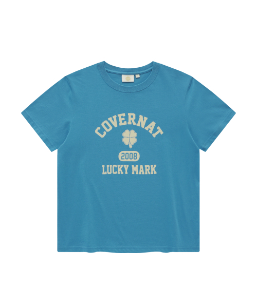 COVERNAT(カバーナット)の「ウーマンクローバーグラフィックTシャツブルー(Tシャツ/カットソー・レディース・その他・LARGE/WS/WM)」の1枚目の写真