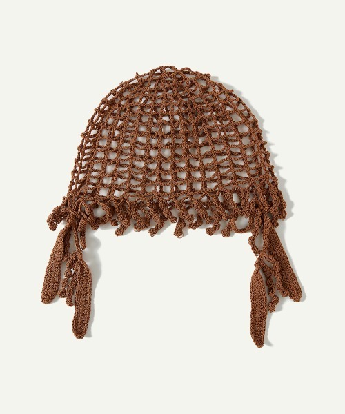 leinwande ラインヴァンド　Mix Yarn Crochet Hat セール】【leinwande】26SS新作 Wattle Crochet Cap（ニットキャップ