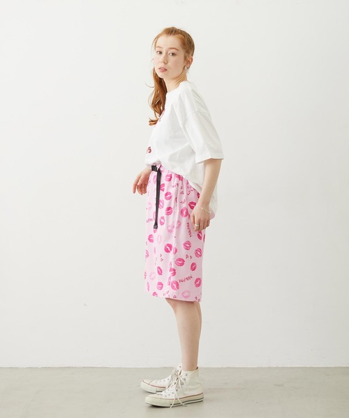 MILKFED.(ミルクフェド)の「CHERRY RIBBON WIDE S/S TEE(Tシャツ/カットソー・レディース・ブラック/ネイビー/ホワイト・M/L)」の9枚目の写真