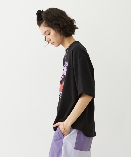 MILKFED.(ミルクフェド)の「CHERRY RIBBON WIDE S/S TEE(Tシャツ/カットソー・レディース・ブラック/ネイビー/ホワイト・M/L)」の11枚目の写真
