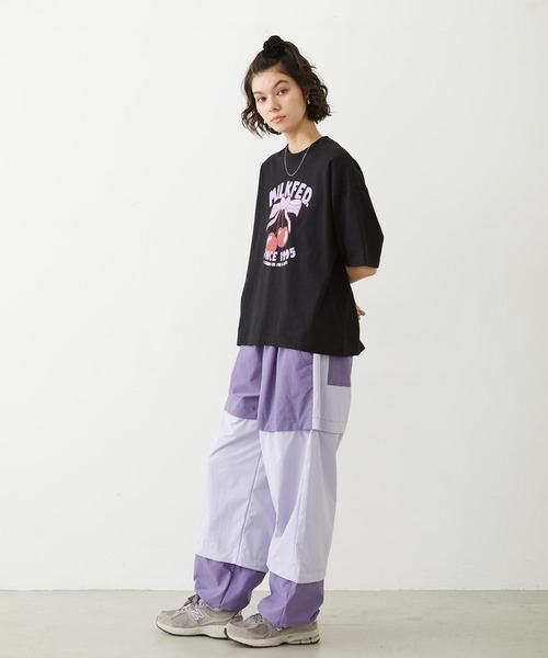 MILKFED.(ミルクフェド)の「CHERRY RIBBON WIDE S/S TEE(Tシャツ/カットソー・レディース・ブラック/ネイビー/ホワイト・M/L)」の16枚目の写真