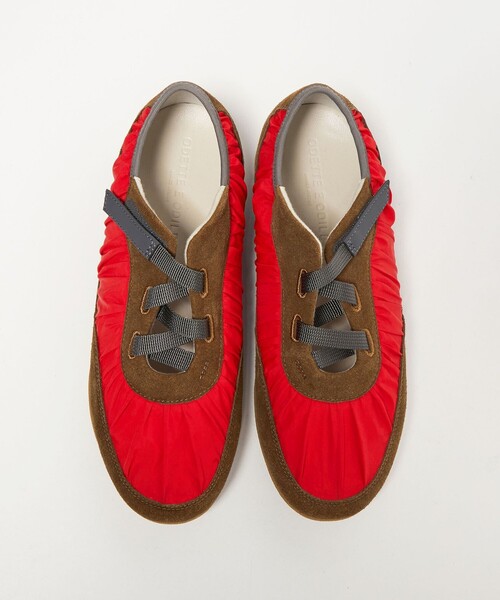 ODETTE E ODILE（オデットエオディール）の「ソフトギャザード スニーカー15↑（スニーカー・レディース・ブラック/レッド・35/36/37/38）」の8枚目の写真