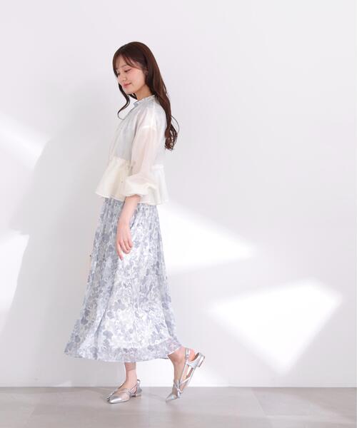 PROPORTION BODY DRESSING(プロポーションボディドレッシング)の「2WAYスリーブ花柄シャーリングワンピース / 1216140400(ワンピース・レディース・ブラック/ピンク/ブルー・SMALL/PSS/P/S/MEDIUM)」の10枚目の写真