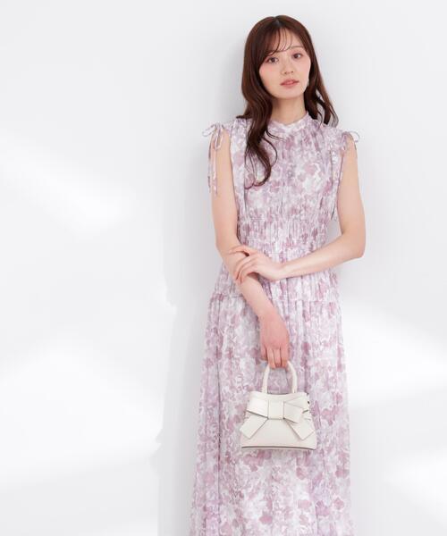 PROPORTION BODY DRESSING(プロポーションボディドレッシング)の「2WAYスリーブ花柄シャーリングワンピース / 1216140400(ワンピース・レディース・ブラック/ピンク/ブルー・SMALL/PSS/P/S/MEDIUM)」の18枚目の写真