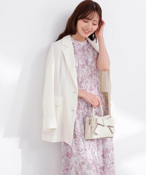 PROPORTION BODY DRESSING(プロポーションボディドレッシング)の「2WAYスリーブ花柄シャーリングワンピース / 1216140400(ワンピース・レディース・ブラック/ピンク/ブルー・SMALL/PSS/P/S/MEDIUM)」の21枚目の写真