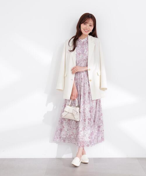 PROPORTION BODY DRESSING(プロポーションボディドレッシング)の「2WAYスリーブ花柄シャーリングワンピース / 1216140400(ワンピース・レディース・ブラック/ピンク/ブルー・SMALL/PSS/P/S/MEDIUM)」の22枚目の写真