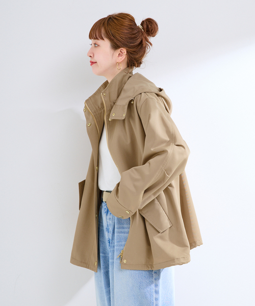 B.C STOCK(ベーセーストック)の「手洗い可 / 撥水 / テントショートブルゾン(ブルゾン・レディース・ネイビー/ベージュ・FREE)」の16枚目の写真