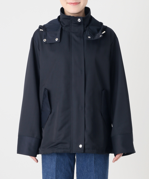 B.C STOCK(ベーセーストック)の「手洗い可 / 撥水 / テントショートブルゾン(ブルゾン・レディース・ネイビー/ベージュ・FREE)」の5枚目の写真