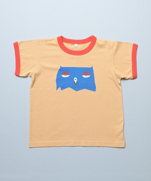 MARKEY'S(マーキーズ)の「OKAOリンガージャスト半袖Tシャツ(Tシャツ/カットソー・キッズ・オレンジ/ピンク/グリーン/ブルー・80/90/95/100/110/120/130/140/150)」の15枚目の写真