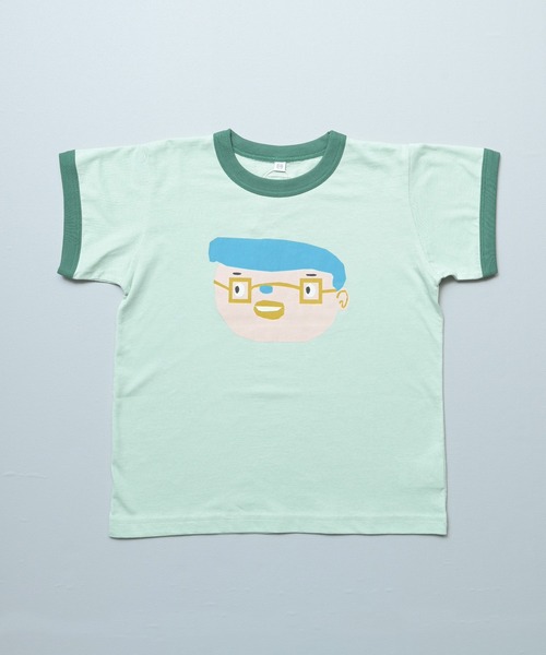 MARKEY'S(マーキーズ)の「OKAOリンガージャスト半袖Tシャツ(Tシャツ/カットソー・キッズ・オレンジ/ピンク/グリーン/ブルー・80/90/95/100/110/120/130/140/150)」の5枚目の写真