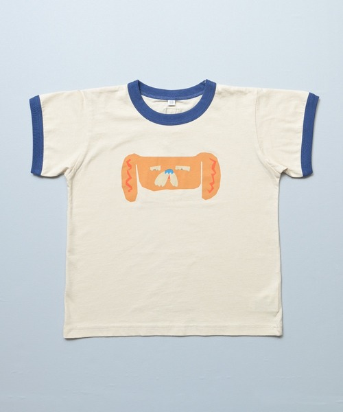 MARKEY'S(マーキーズ)の「OKAOリンガージャスト半袖Tシャツ(Tシャツ/カットソー・キッズ・オレンジ/ピンク/グリーン/ブルー・80/90/95/100/110/120/130/140/150)」の9枚目の写真