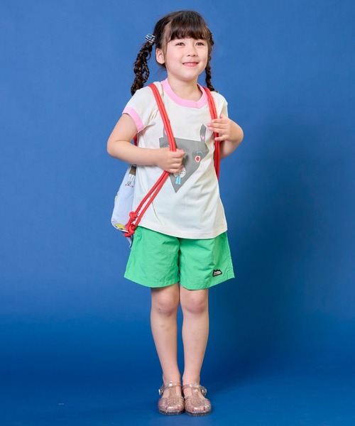MARKEY'S(マーキーズ)の「OKAOリンガージャスト半袖Tシャツ(Tシャツ/カットソー・キッズ・オレンジ/ピンク/グリーン/ブルー・80/90/95/100/110/120/130/140/150)」の14枚目の写真