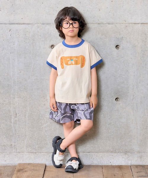 MARKEY'S(マーキーズ)の「OKAOリンガージャスト半袖Tシャツ(Tシャツ/カットソー・キッズ・オレンジ/ピンク/グリーン/ブルー・80/90/95/100/110/120/130/140/150)」の11枚目の写真