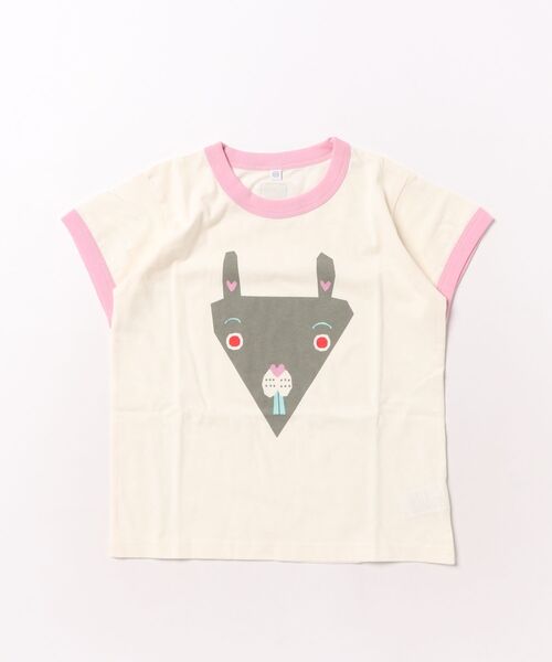 MARKEY'S(マーキーズ)の「OKAOリンガージャスト半袖Tシャツ(Tシャツ/カットソー・キッズ・オレンジ/ピンク/グリーン/ブルー・80/90/95/100/110/120/130/140/150)」の21枚目の写真