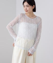 【WEB限定】ストレッチレースプルオーバー