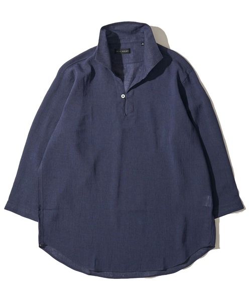 TETE HOMME(テットオム)の「展開店舗限定 リネンライク ウォッシャブル スキッパーシャツ / リラックスシルエット カプリシャツ(シャツ/ブラウス・メンズ・ピンク/グリーン/ベージュ/エメラルド/ホワイト/ネイビー・LARGE/MEDIUM/X-LARGE)」の16枚目の写真