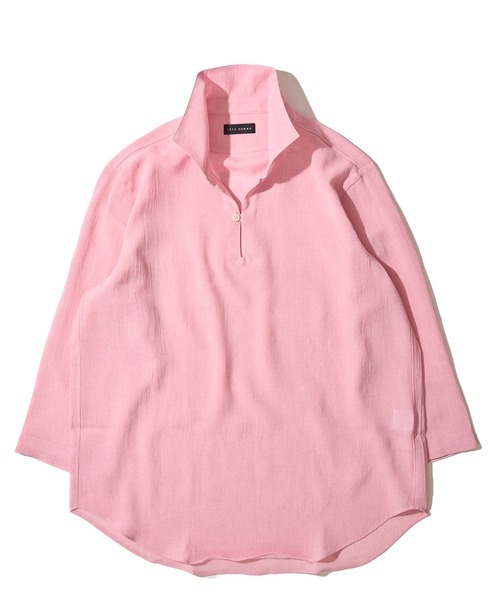 TETE HOMME(テットオム)の「展開店舗限定 リネンライク ウォッシャブル スキッパーシャツ / リラックスシルエット カプリシャツ(シャツ/ブラウス・メンズ・ピンク/グリーン/ベージュ/エメラルド/ホワイト/ネイビー・LARGE/MEDIUM/X-LARGE)」の18枚目の写真
