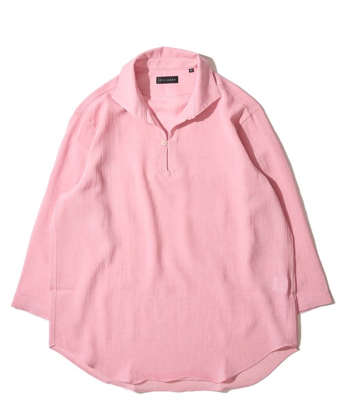 TETE HOMME(テットオム)の「展開店舗限定 リネンライク ウォッシャブル スキッパーシャツ / リラックスシルエット カプリシャツ(シャツ/ブラウス・メンズ・ピンク/グリーン/ベージュ/エメラルド/ホワイト/ネイビー・LARGE/MEDIUM/X-LARGE)」の19枚目の写真
