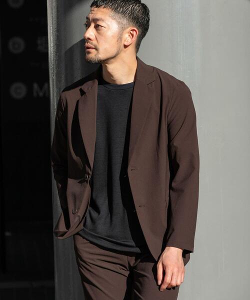 URBAN RESEARCH ROSSO MEN（アーバンリサーチロッソメン）の「『WEB限定』『吸水 / 速乾』『XLサイズあり』Air Stretch イージーセットアップ（セットアップ・メンズ・ネイビー/ブラック/チャコールグレー/ブラウン・MEDIUM/SMALL/X-LARGE/LARGE）」の7枚目の写真