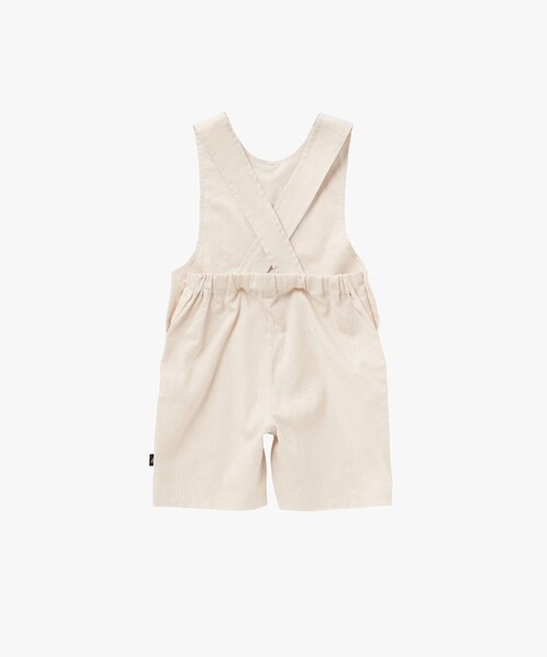 agnes b.(アニエスベー)の「ベビー コットンリネン ノースリーブ サロペット(その他パンツ・キッズ・ベージュ系その他・70/85/80)」の2枚目の写真