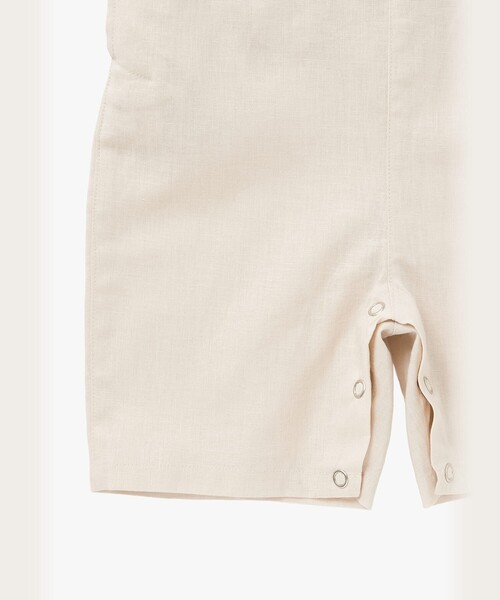 agnes b.(アニエスベー)の「ベビー コットンリネン ノースリーブ サロペット(その他パンツ・キッズ・ベージュ系その他・70/85/80)」の5枚目の写真