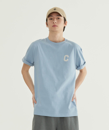 クールコットンシャインCロゴTシャツスカイブルー