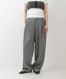 new basic HIGH TWIST WOOL PANTS