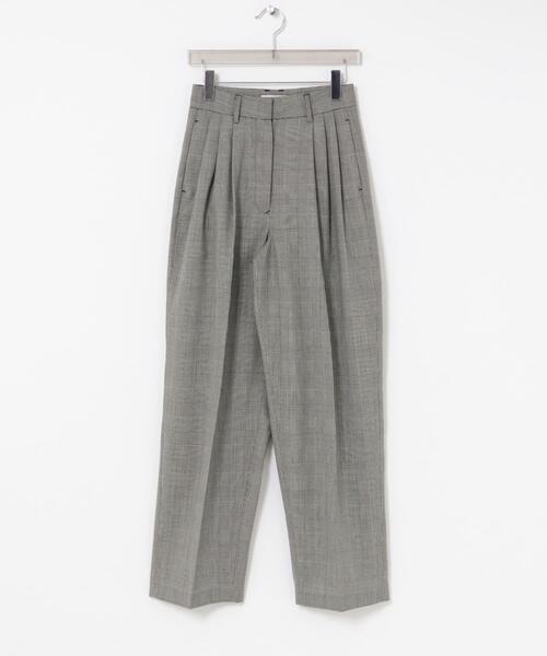 URBAN RESEARCH（アーバンリサーチ）の「new basic　HIGH TWIST WOOL PANTS（その他パンツ・レディース・ブラック/チェック・40/38/36）」の6枚目の写真