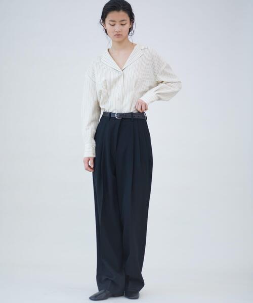 URBAN RESEARCH（アーバンリサーチ）の「new basic　HIGH TWIST WOOL PANTS（その他パンツ・レディース・ブラック/チェック・40/38/36）」の14枚目の写真