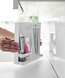 BIRTHDAY BAR（バースデイバー）の「【tower タワー】目隠し歯ブラシ＆チューブスタンド タワー（キッチンツール）」