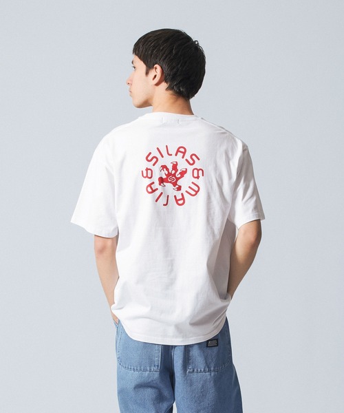 SILAS(サイラス)の「GRASP S/S TEE(Tシャツ/カットソー・メンズ・アッシュ/ブラック/ホワイト/グリーン・M/L/XL)」の1枚目の写真
