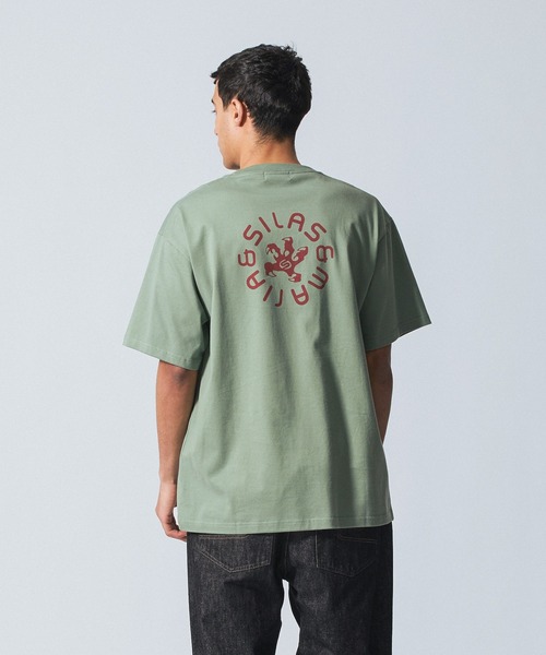 SILAS(サイラス)の「GRASP S/S TEE(Tシャツ/カットソー・メンズ・アッシュ/ブラック/ホワイト/グリーン・M/L/XL)」の4枚目の写真