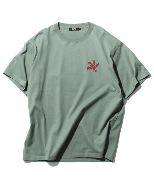 SILAS(サイラス)の「GRASP S/S TEE(Tシャツ/カットソー・メンズ・アッシュ/ブラック/ホワイト/グリーン・M/L/XL)」の5枚目の写真