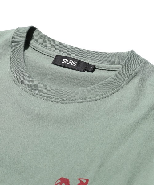 SILAS(サイラス)の「GRASP S/S TEE(Tシャツ/カットソー・メンズ・アッシュ/ブラック/ホワイト/グリーン・M/L/XL)」の6枚目の写真