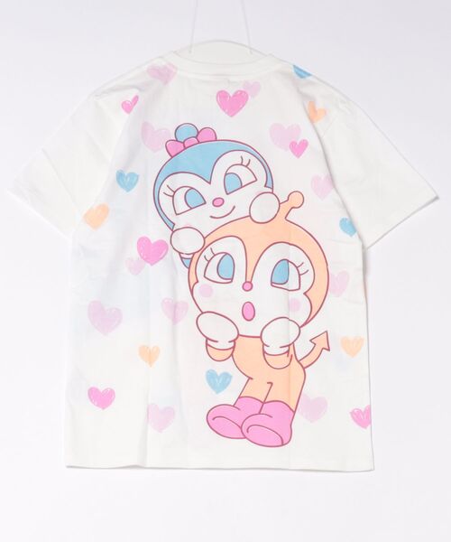 ANPANMAN KIDS COLLECTION（アンパンマンキッズコレクション）の「ドキンちゃんコキンちゃんむぎゅっとなかよしTシャツ 大人（Tシャツ/カットソー・レディース・オフホワイト・LL/S/M/L）」の5枚目の写真