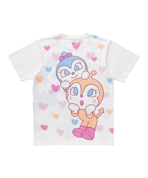 ANPANMAN KIDS COLLECTION（アンパンマンキッズコレクション）の「ドキンちゃんコキンちゃんむぎゅっとなかよしTシャツ 大人（Tシャツ/カットソー・レディース・オフホワイト・LL/S/M/L）」の4枚目の写真