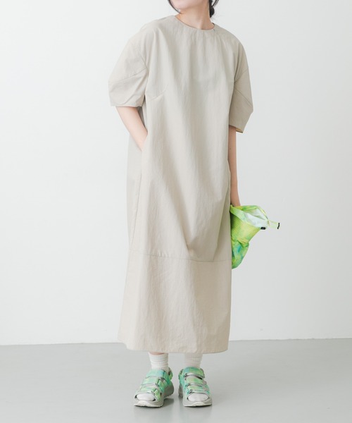 EKAL（エカル）の「『UR TECH』ナイロンタッサーワンピース（ワンピース・レディース・ネイビー/ベージュ/グリーン系その他/グレー/ライトブルー・ONE）」の15枚目の写真