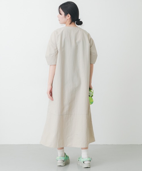 EKAL（エカル）の「『UR TECH』ナイロンタッサーワンピース（ワンピース・レディース・ネイビー/ベージュ/グリーン系その他/グレー/ライトブルー・ONE）」の19枚目の写真