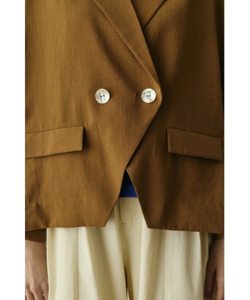 HeRIN.CYE(ヘリンドットサイ)の「Relax half sleeve jacket リラックスハーフスリーブジャケット(その他アウター・レディース・ブラウン/ブラック/グレー・FREE)」の13枚目の写真