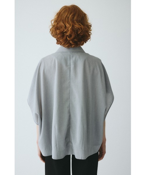 HeRIN.CYE(ヘリンドットサイ)の「Relax half sleeve jacket リラックスハーフスリーブジャケット(その他アウター・レディース・ブラウン/ブラック/グレー・FREE)」の18枚目の写真