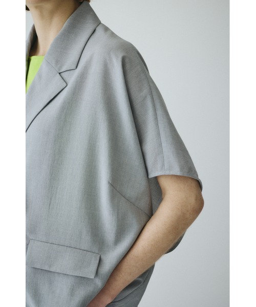 HeRIN.CYE(ヘリンドットサイ)の「Relax half sleeve jacket リラックスハーフスリーブジャケット(その他アウター・レディース・ブラウン/ブラック/グレー・FREE)」の21枚目の写真